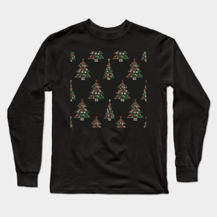 Made of paw print Christmas tree Long Sleeve T-Shirt